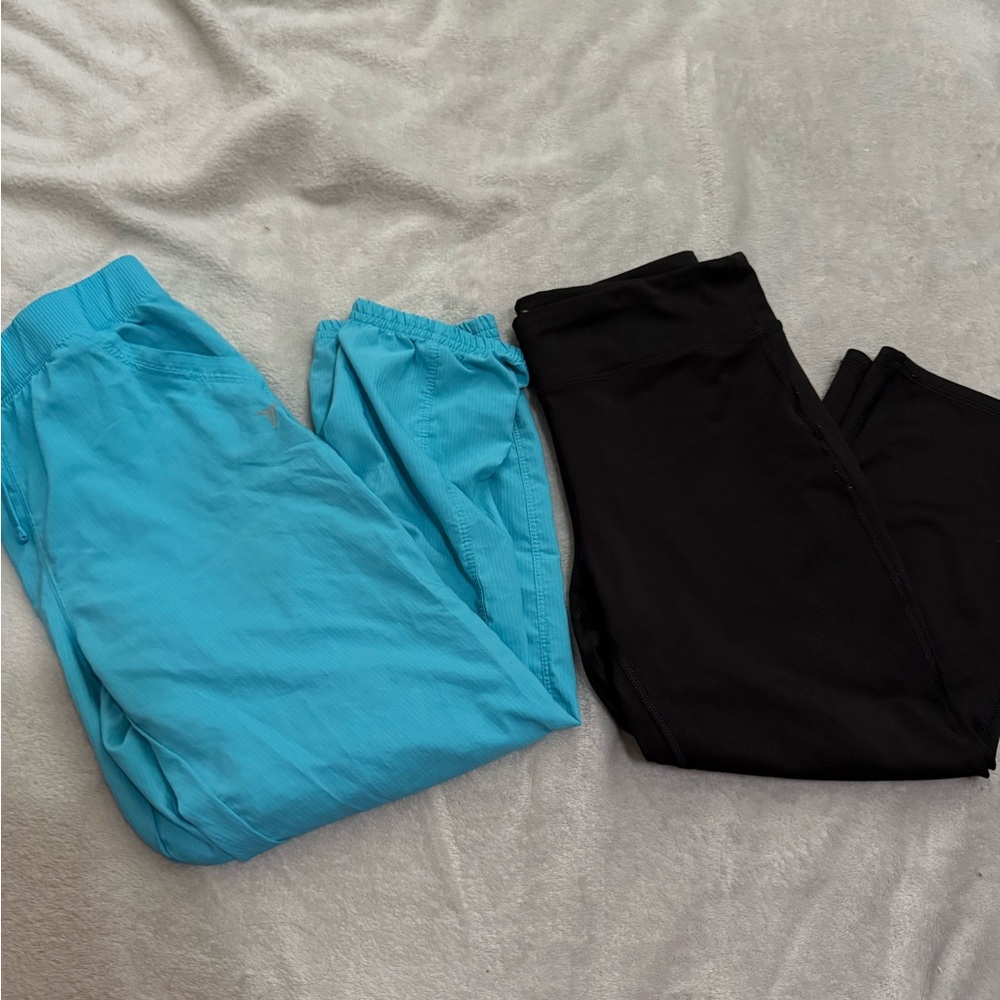 Blue and Black Active Pants Set - Picture 1 of 9